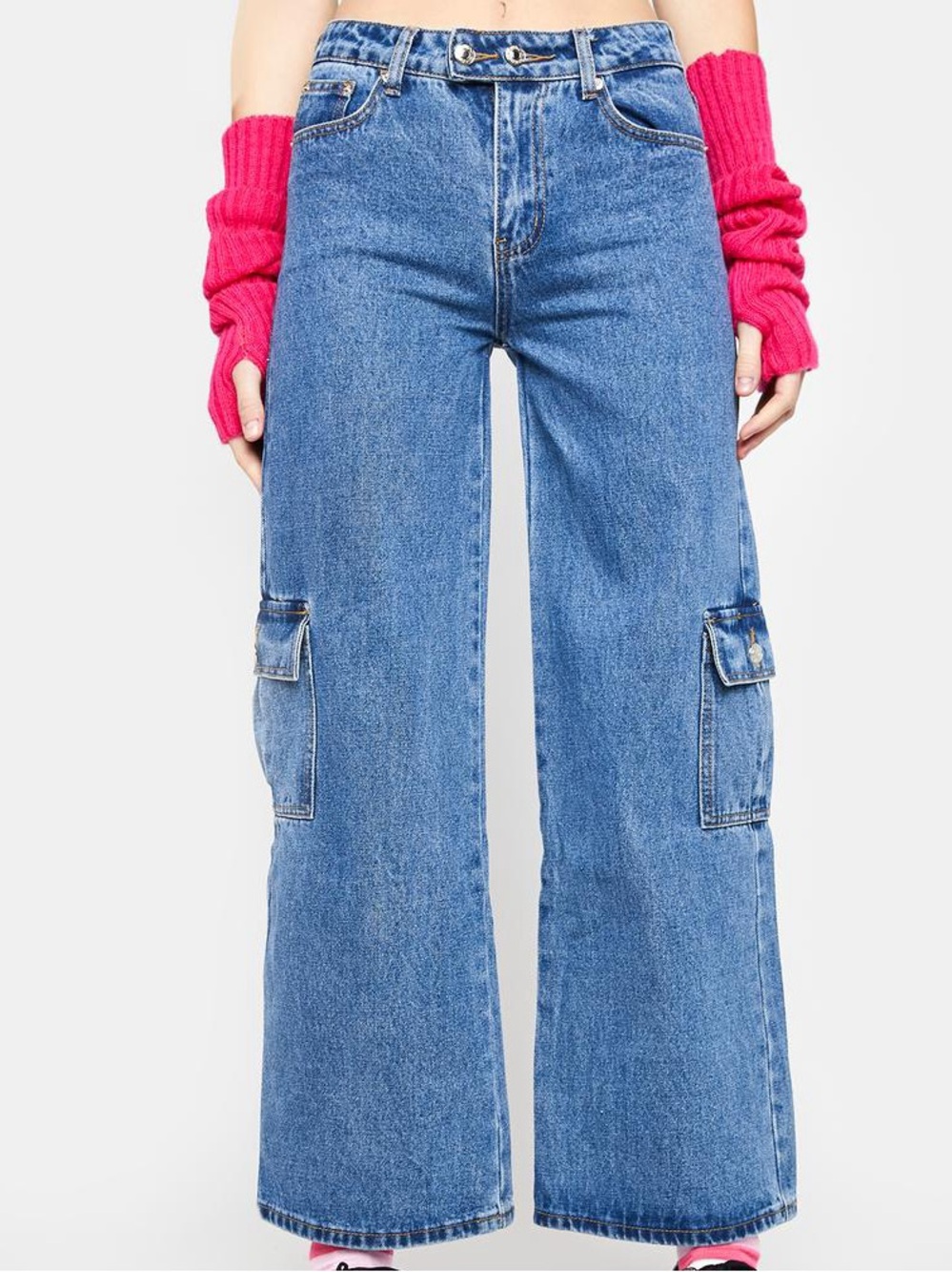 Edikted Deliah Low Rise Cargo Jeans